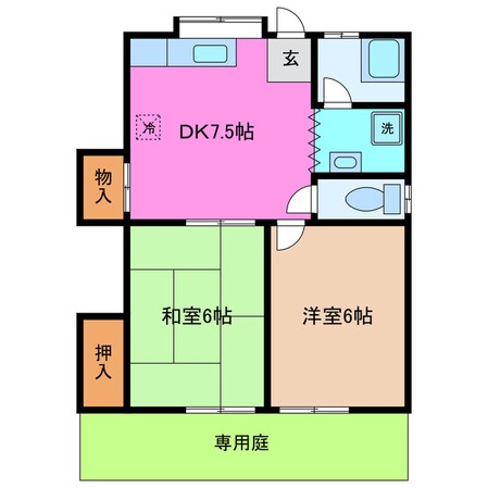 みどり荘の物件間取画像